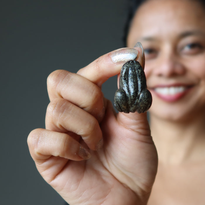 apache gold frog pendant