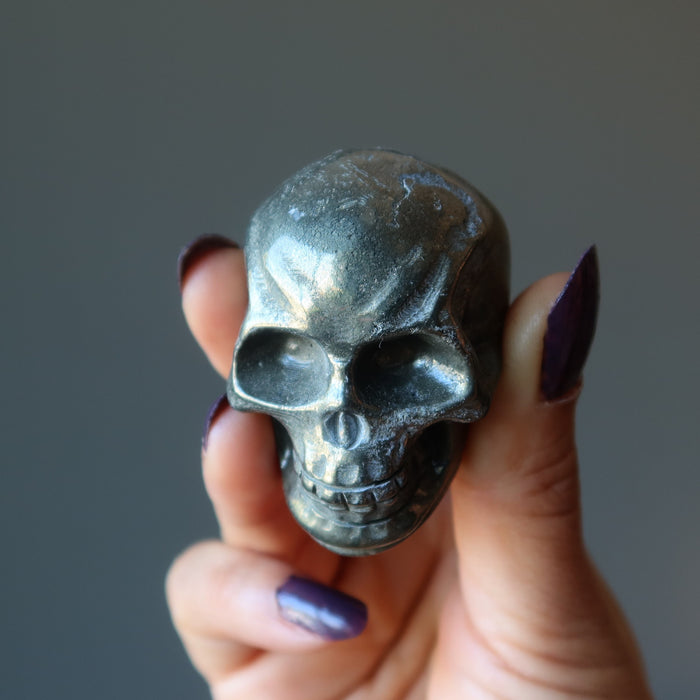pyrite skull