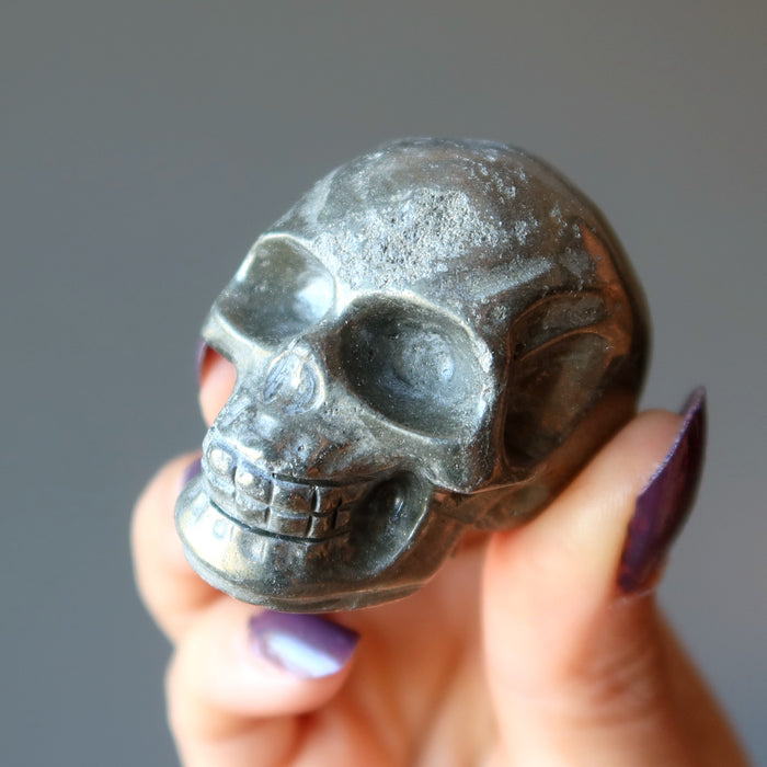 pyrite skull