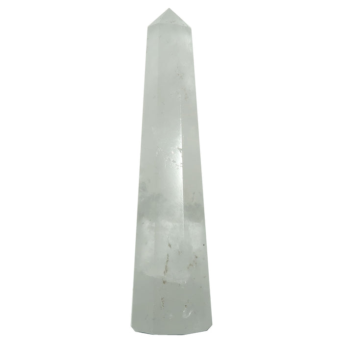 faceted Cloud Quartz Wand 