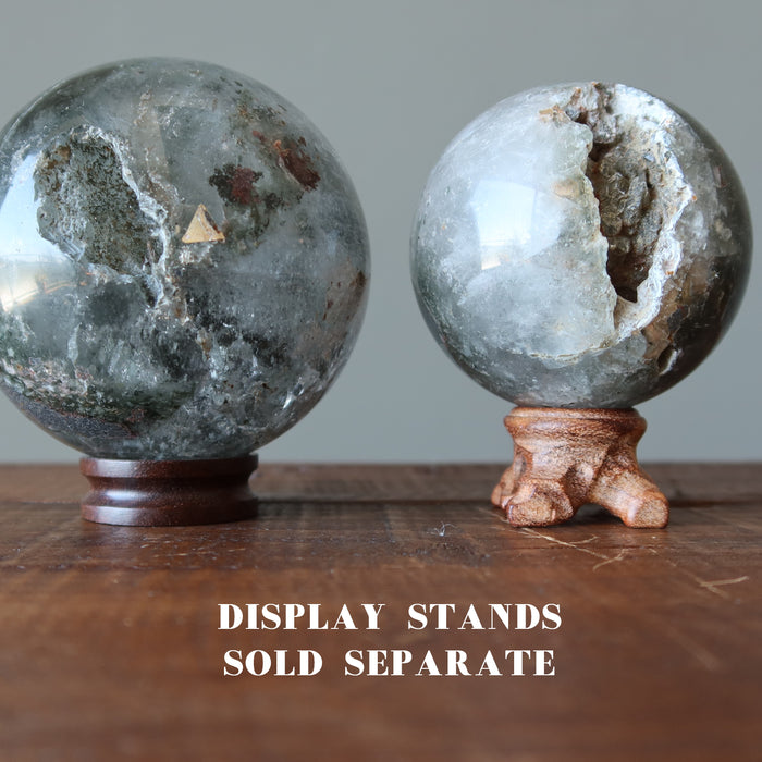 Phantom Quartz Sphere Forest Pixie Geode Crystal Ball