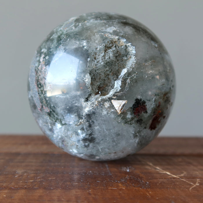 Phantom Quartz Sphere Forest Pixie Geode Crystal Ball