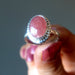 pink quartz ring