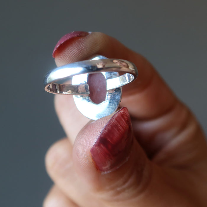 pink quartz ring