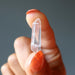 holding Raw Clear Quartz Point