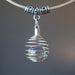 quartz cage pendant on choker