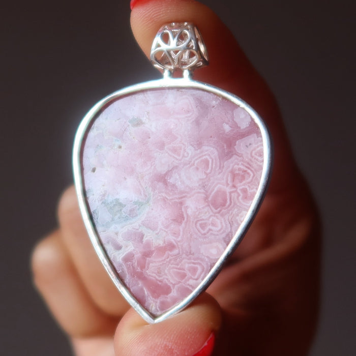 rhodochrosite pendant