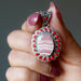 rhodochrosite and coral pendant