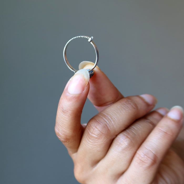 rhodochrosite oval sterling silver ring