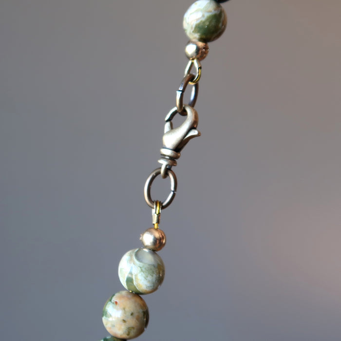 rhyolite necklace lobster claw clasp