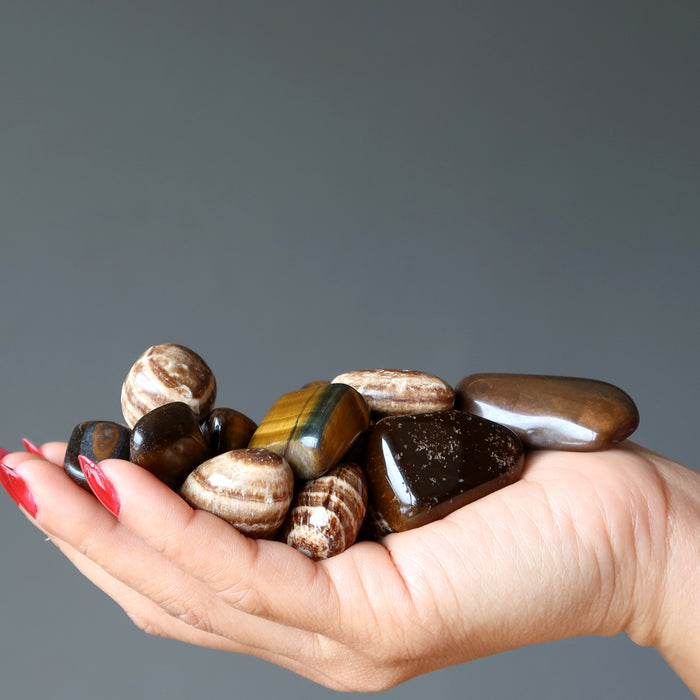 root chakra tumbled stones