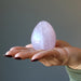 pink rose quartz egg
