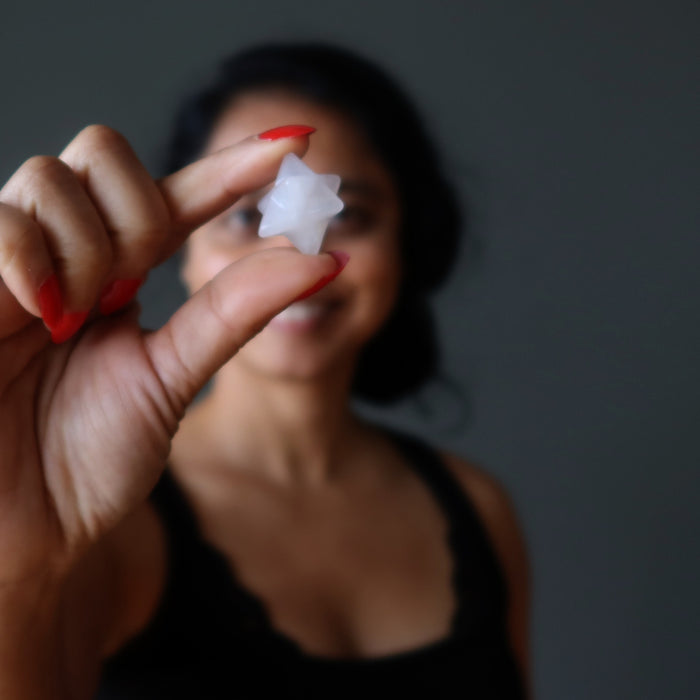 Rose Quartz Merkaba Love in the Air Holy Sacred Star Stone