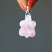 rose quartz turtle pendant