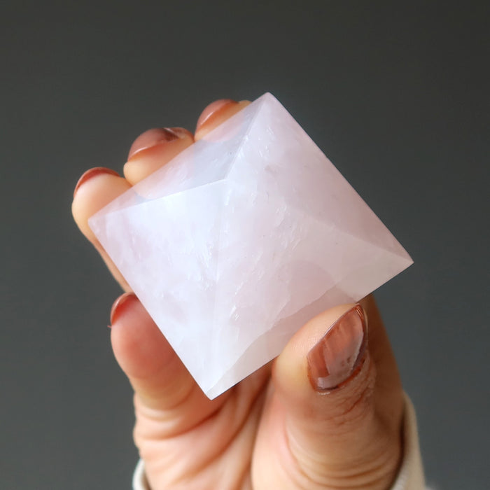 rose quartz pyramid