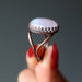 rose quartz antique copper ring