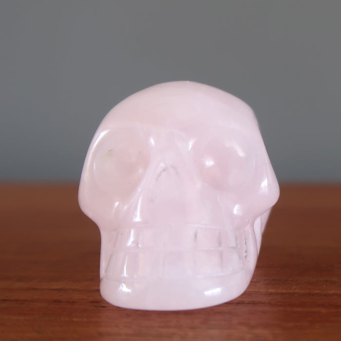 rose quartz skull