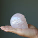 rose quartz skull