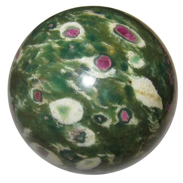 Ruby Fuchsite Sphere Dark Green Lovers Crystal Ball