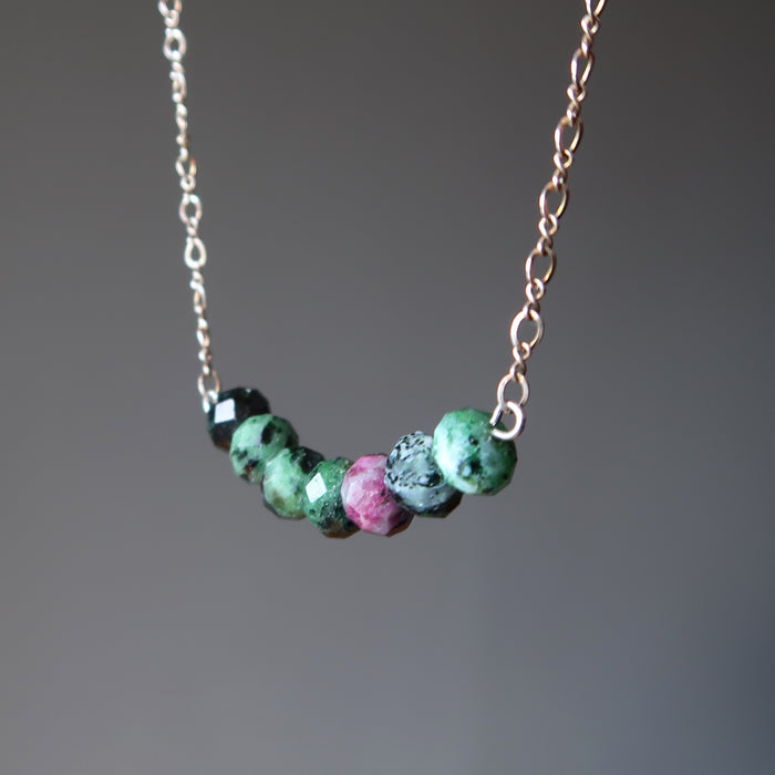 ruby zoisite necklace
