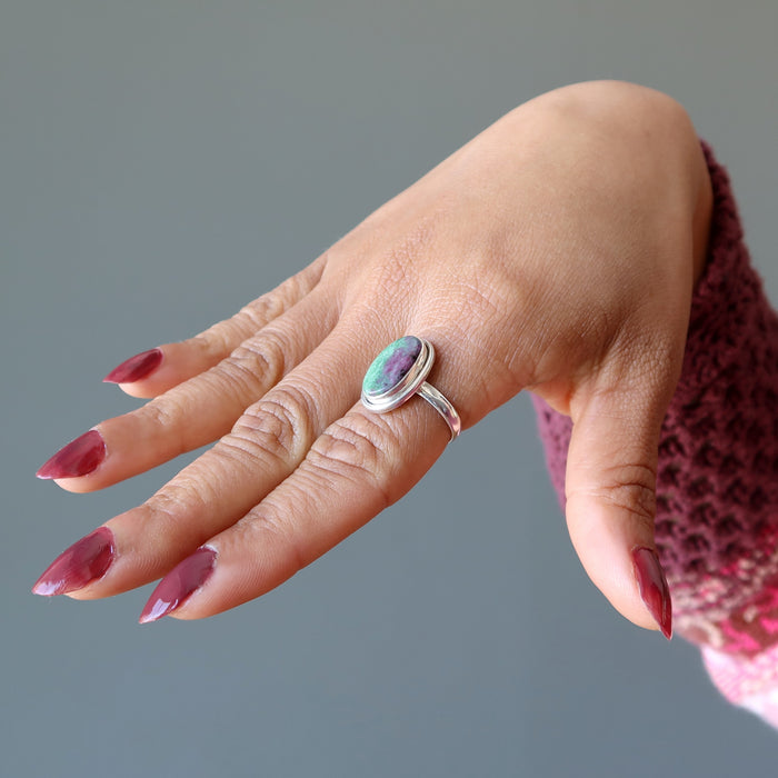 Ruby Zoisite ring