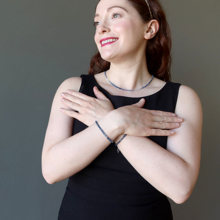 blue sapphire necklace