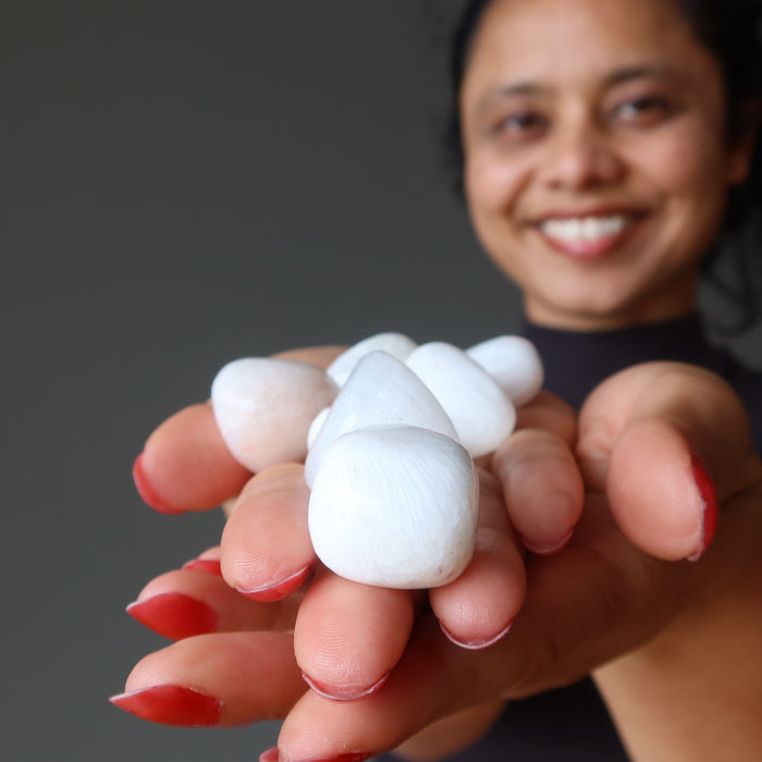 scolecite tumbled stones