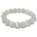 10mm white selenite bracelet