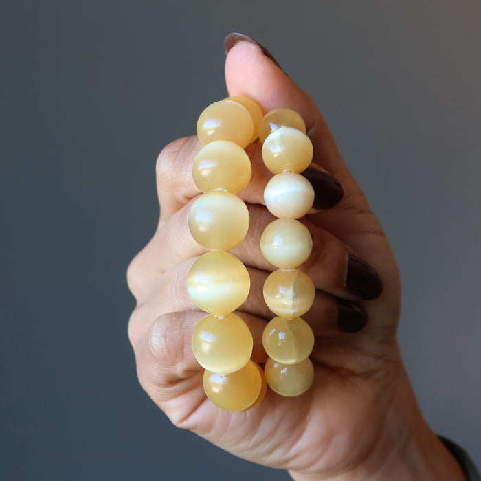 orange selenite bracelets