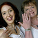 selenite jewelry on a scottish mother and daughter