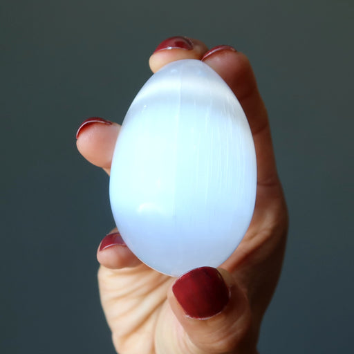 white selenite egg
