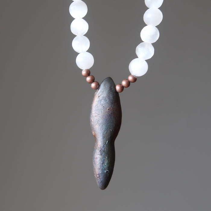 back of goddess pendant