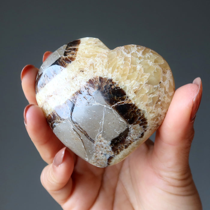 Septarian Heart Mosaic Beauty Dragon Stone