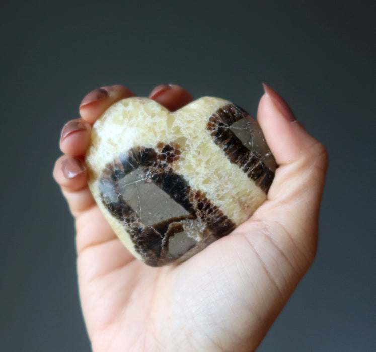 Septarian Heart Mosaic Beauty Dragon Stone