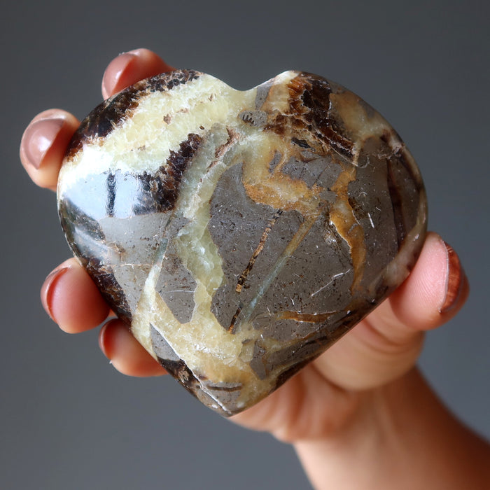 Septarian Heart Mosaic Beauty Dragon Stone