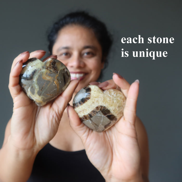 Septarian Heart Mosaic Beauty Dragon Stone