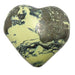 serpentine heart with pyrite