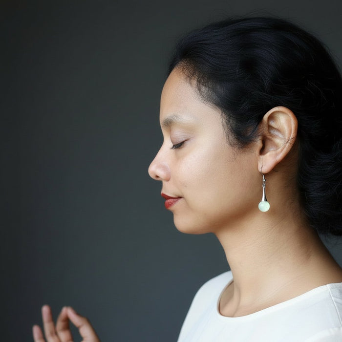 Serpentine Earrings Daydreamer Calm Green