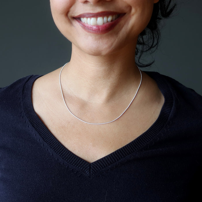 Silver Plated Chain Necklace Simply Splendid Snake