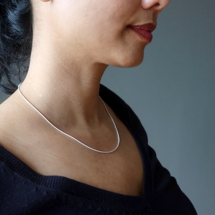 Silver Plated Chain Necklace Simply Splendid Snake