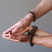 female and male wearing Smoky Quartz Bracelets