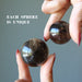 two rainbow smoky quartz spheres