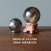rainbow smoky quartz sphere on stands