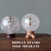 two included smoky quartz spheres on ball stands
