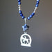 back of sodalite horse necklace