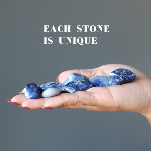 Sodalite Tumbled Stone Visionary Blue Crystal — Satin Crystals