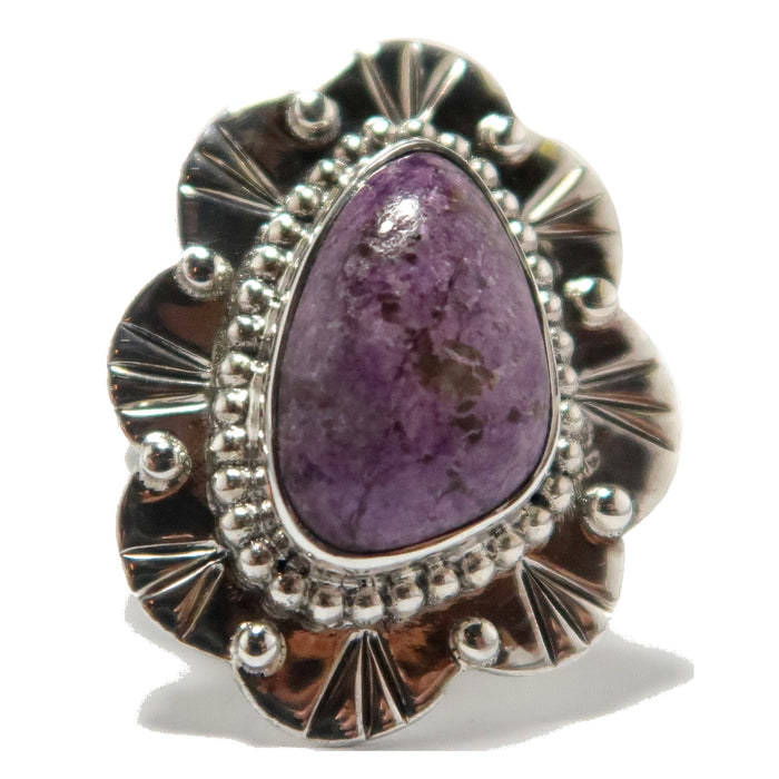 sugilite flower ring