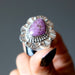 sugilite flower ring
