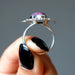 sugilite flower ring