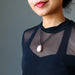 sheila wearing Sunstone Necklace
